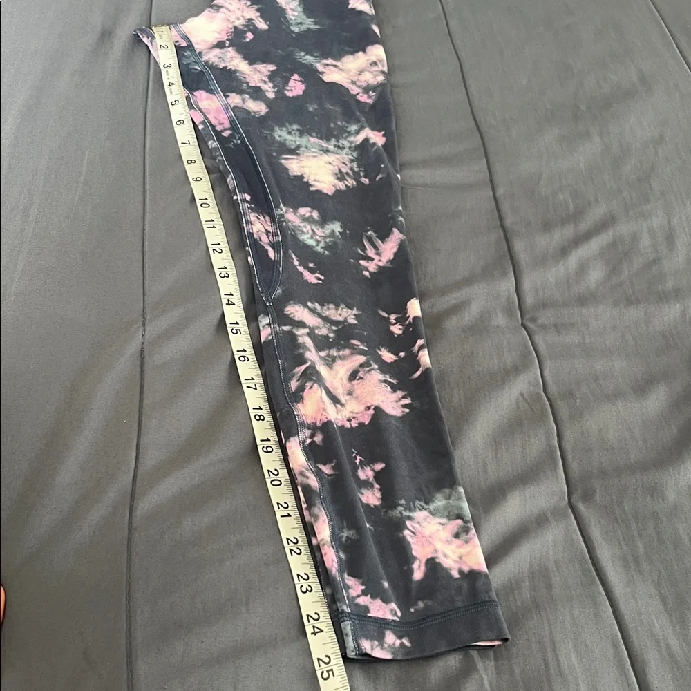🍋 EUC Lululemon Align HR Pant 25" - Circulate Tie Dye Mineral Blue Multi - Sz 6 - Picture 11 of 12